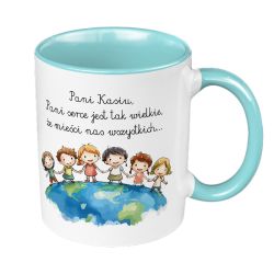 Kubek kolorowy 330 ml "Pani (imię), ma Pani tak wielkie...
