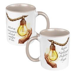 Kubek 330 ml kolorowy na dzień nauczyciela - dla...