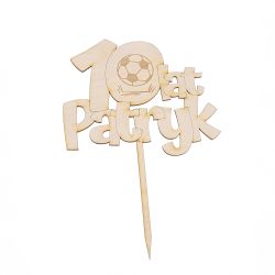 Topper na tort z okazji urodzin- z imieniem oraz wiekiem-...