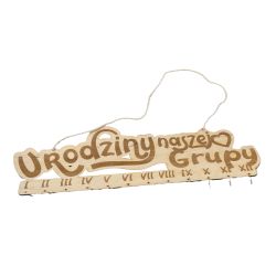 Urodziny naszej grupy - kalendarz z grawerem- wzór...