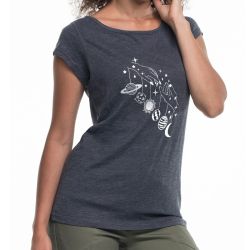 " Galaktyka wzór 3" - koszulka (nietoperz) damska. 2