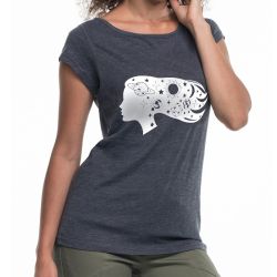 " Galaktyka wzór 7" - koszulka (nietoperz) damska. 2