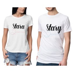 Zestaw koszulek dla pary "Stary i Stara".