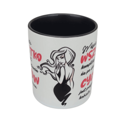 Kubek 330 ml kolorowy "Cycki w życiu faceta". 2