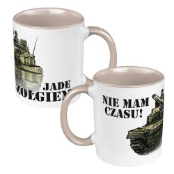Kubek dla gracza – „NIE MAM CZAS, JADĘ CZOŁGIEM” 🎮☕🚀