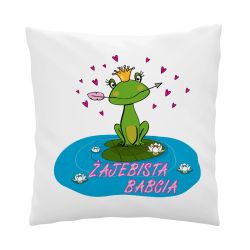 🐸 Żabia Poduszka „Żajebista Babcia” / „Żajebisty Dziadek”...