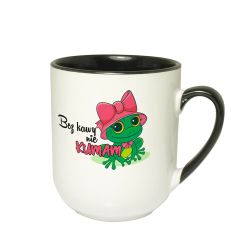 🐸☕ Żabi kubek kawowy „Bez kawy nie kumam” – bo rano... 2