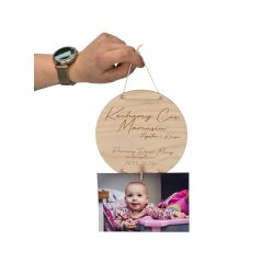 Drewniana tabliczka z miejscem na zdjęcie –... 2