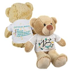 Miś na 18-tkę – wyjątkowy prezent z humorem! 🎉🐻