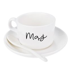 Zestaw filiżanek „Żona & Mąż” – idealny prezent na ślub 2