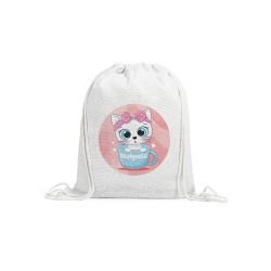 Worek na buty z nadrukiem kotka w filiżance –...