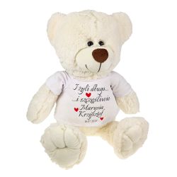 Maskotka miś duży "I żyli długo i szczęśliwie" z imionami...