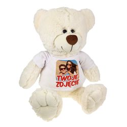 Maskotka Miś duży z Twoim zdjęciem - ok. 55-60cm.