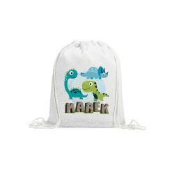 Worek dla przedszkolaka - dinozaury różne wzory -...