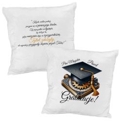 Poduszka prezentowa na obronę pracy – personalizowana dla... 2
