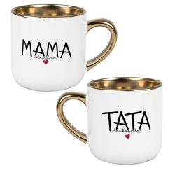 Zestaw kubków 400 ml „Mama idealna” i „Tata doskonały” –...
